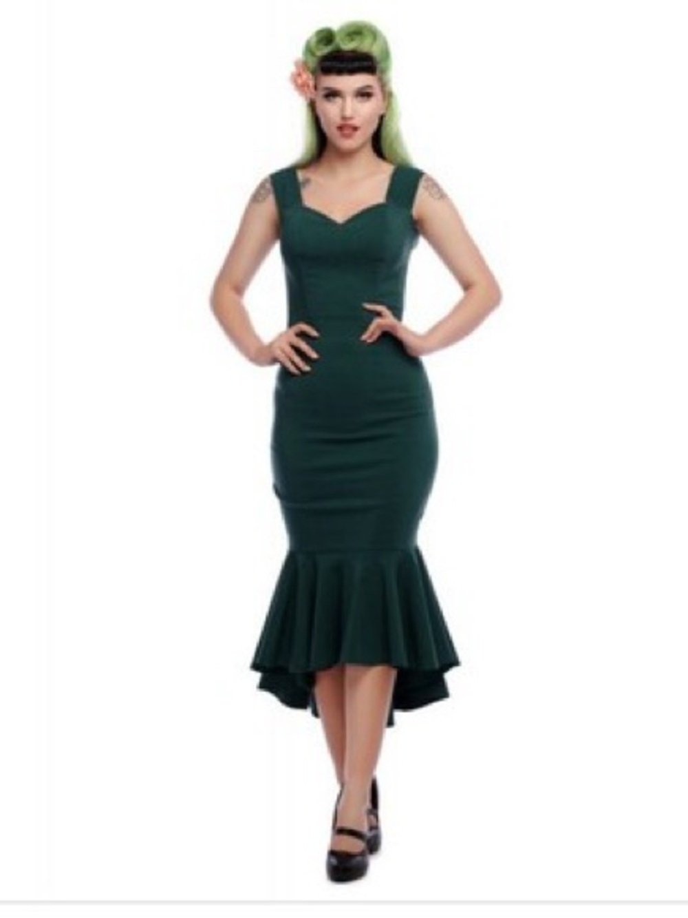 Collectif Valentina Fishtail Pencil dress